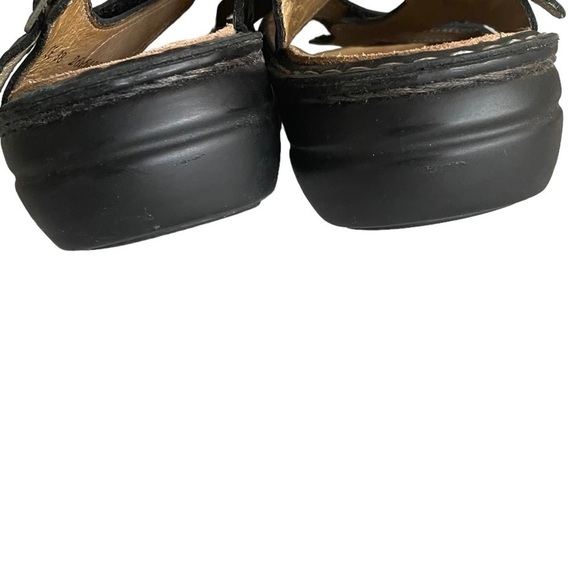FINN COMFORT Leather Velcro Strap Sandals Black  38 EU - Picture 5 of 9